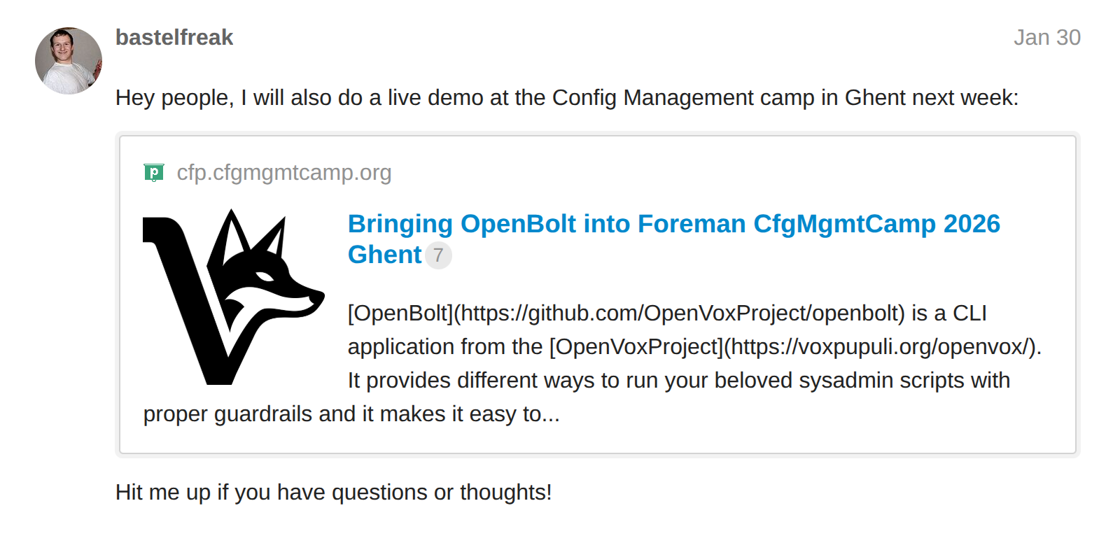 Config Management Camp 2025